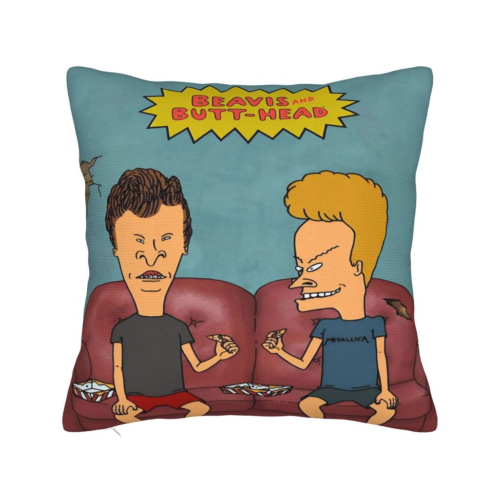 Warm Living Room Beavis and Butthead Decoration Pillowcase Stuff Pillow Cover Zipper Multi-Size