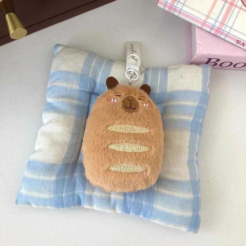 

Плюшевая игрушка капибара брелок украшение шарм для сумки очаровательный кулон для рюкзака мягкая нежная ручной работы игрушка-украшение для сумки кукла подарок