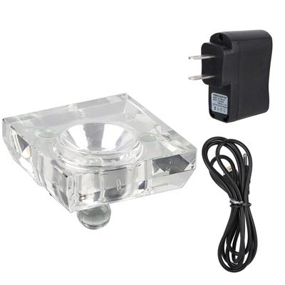 7 Kolorów Mini 3D Kryształowa Podstawa LED Podświetlana Stojak Ekspozycyjny Uchwyt Dekoracja Domu z Kablem USB