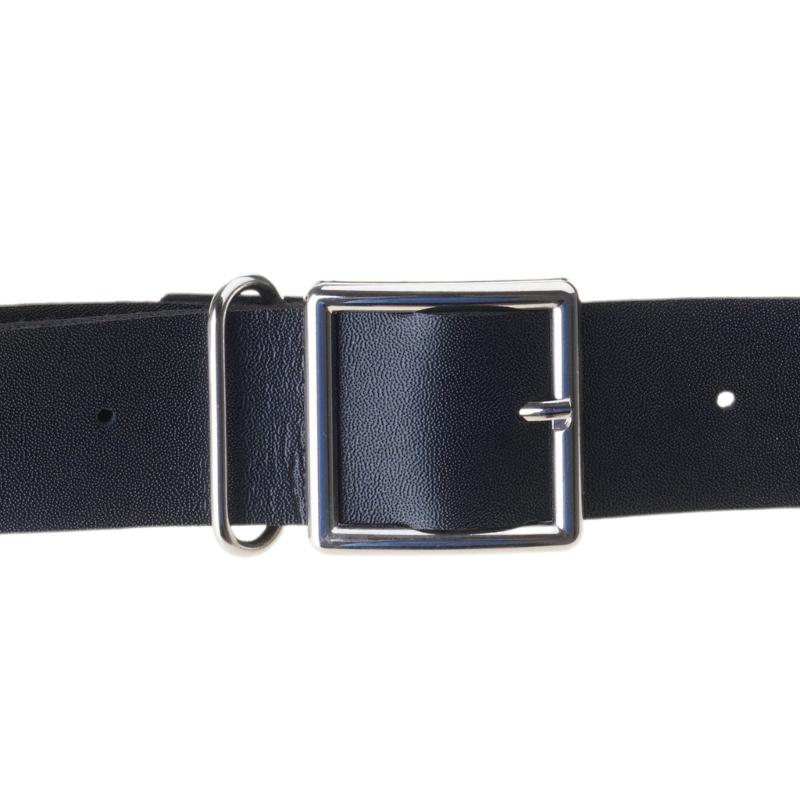 Gothic Waist Chain Alloy and PU Leather Body Chains with Rounded Circle Decor Body Straps Accessories for Women and Girl