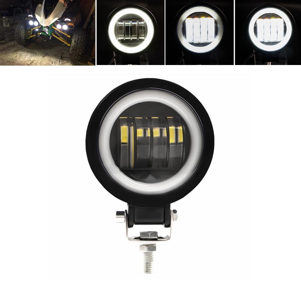 LED Fog Lamp Driving Daytime Off road Led Light Headlight 3'' 40W Motorcycle Halo Lamps For Jeep ATV 12V 24V SUV Worklight Beams