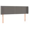 VidaXL LED Headboard Bedroom Furniture Double Bed Accessory Head of Bed Frame Interior Grey 3123190
