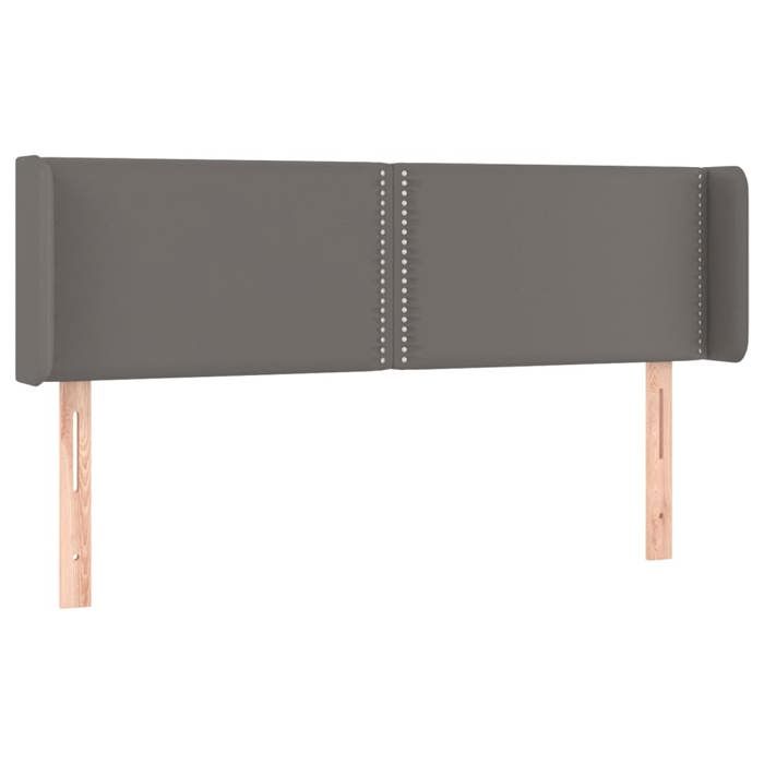 VidaXL LED Headboard Bedroom Furniture Double Bed Accessory Head of Bed Frame Interior Grey 3123190