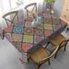 Boho Mandala Rechteckiger Tischdecke Küche Esstisch Dekoration Wiederverwendbar Wasserdichte Tischdecke Feiertagsparty Hochzeitsdekorationen