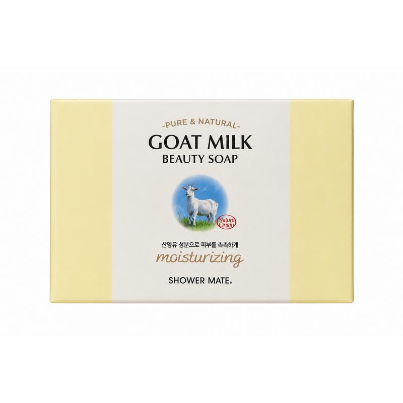 Aekyung Shower Mate New Goat Milk Soap, 12 pcs, 80g
