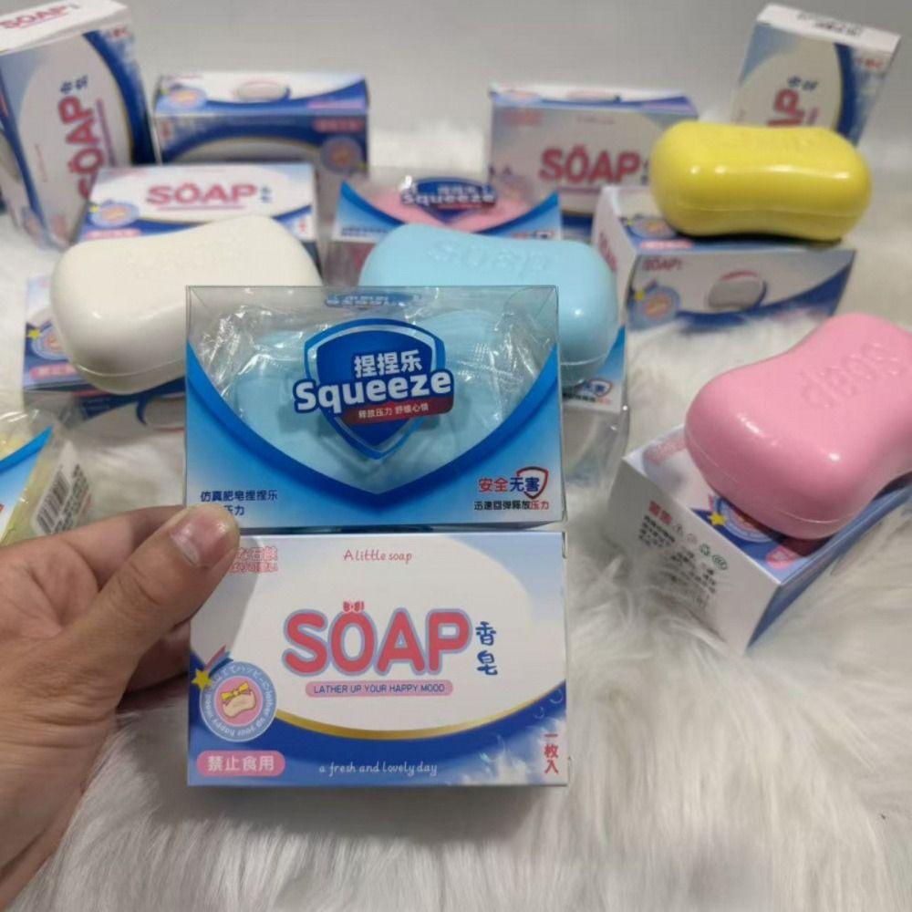 Simulation Soap Shaped Squishy Comfortable Touch Sensory Toy Slow Rising Squeeze Kids Adults