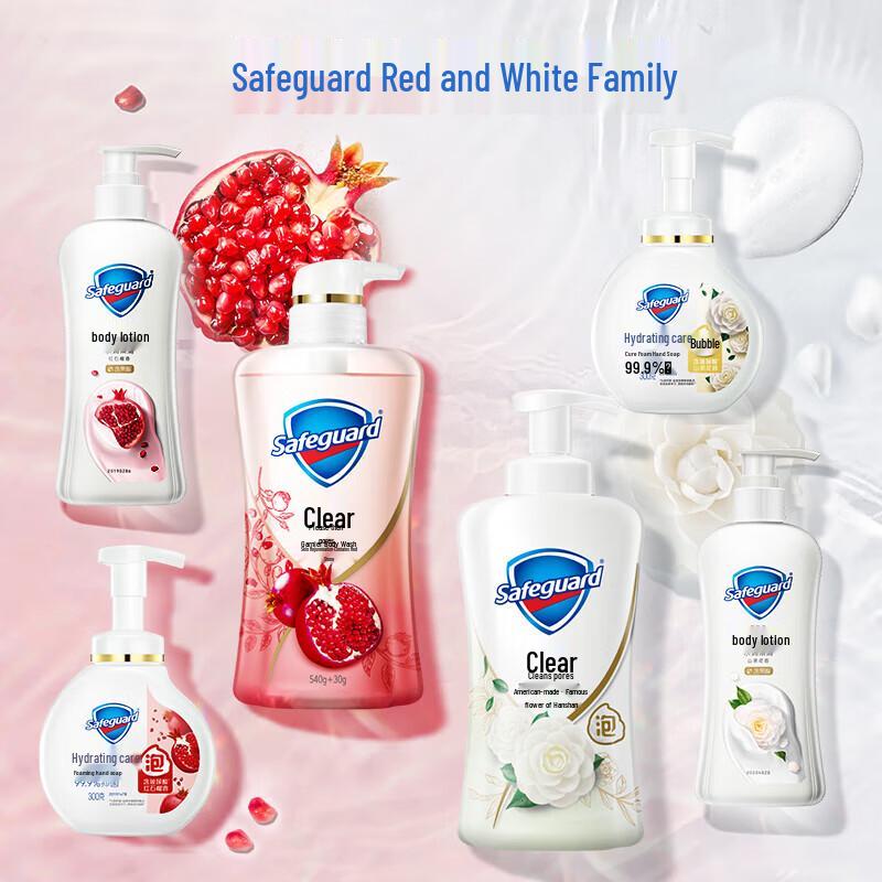 Safeguard Gentle Camellia Scent Foam Body Wash