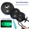 Butt Masturbator Excellent Stretchability Round Ball Design Increase Joy Soft Glow-in-the-dark Butt Inflatable Anal Plug Sex Toy Men Supply