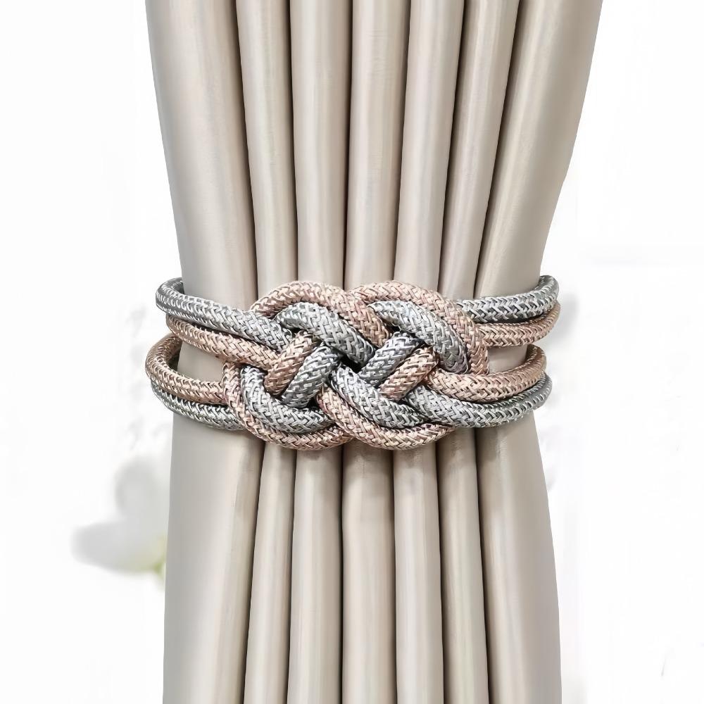 1pc Punch-free Curtain Tiebacks Chinese Knot Holdbacks New Curtain Holders Home Decor