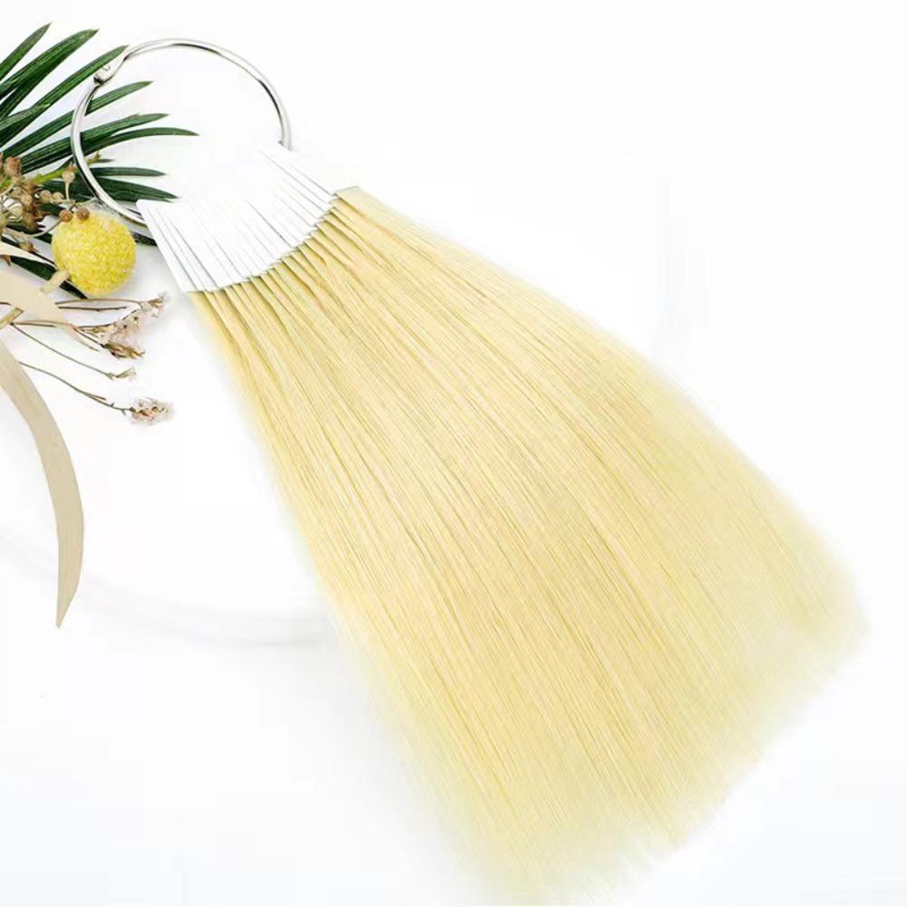 

30pcs 20cm Hair Color Ring Extension Hair Test Colored Strands Human Hair Rings Salon Tools 9