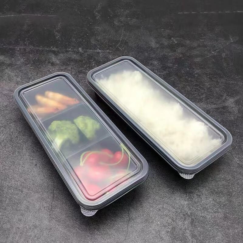 Horned Pansy Disposable Japanese Rectangular Takeout Boxes 600ml