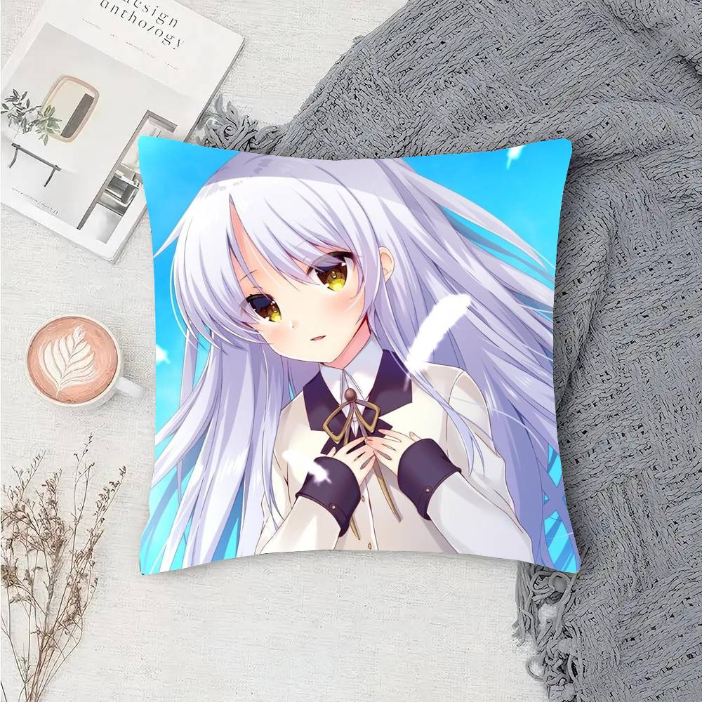 Tachibana Kanade Anime A-Angel B-Beats Pillow Case Sofa Cushion Cover Room Home Decoration