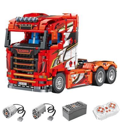 Technical City 1708 buc Scanias Longline V8 Tractor Camion Model Blocuri de construcție Asamblare Cărămizi Jucării pentru copii Cadouri