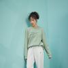 Reebok Round Neck Knitted Pullover Printed Long Sleeve Sweatshirt Unisex Sweatshirt Green 223RMS305UGL2