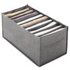 Pants Storage Box with Multiple Compartments Foldable Closet Organizers Separation Boxes for Jeans Trousers Storage Bins