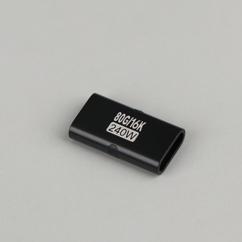 240W Type-C Female to Female Adapter High Speed PD Fast Charging USB C Extender Converter for Gaming Laptop Docking