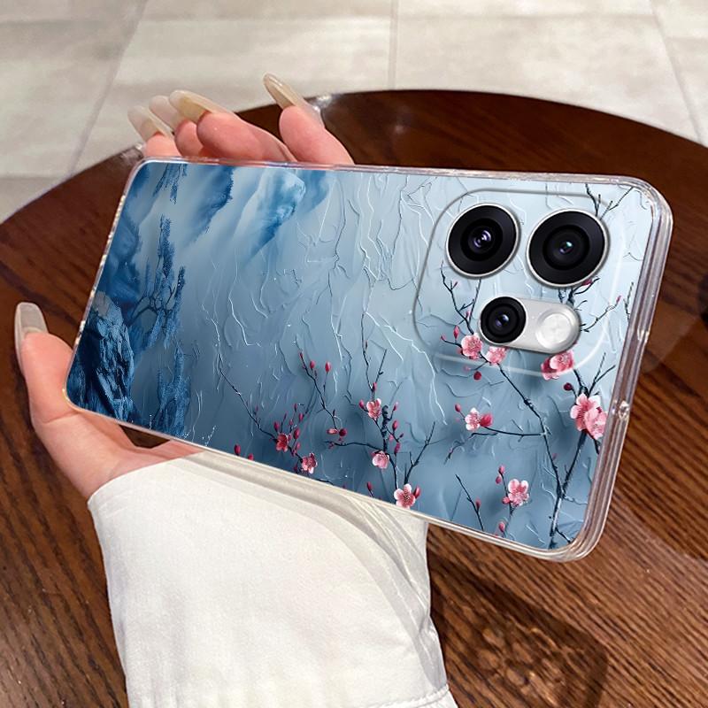 Jelly Casing For OPPO Reno15 F 5G Capa Reno 15 Pro Max 15PRO Clear Silicone Soft TPU Back Cover Cute Cat Rabbit Heart Phone Case