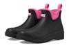 Play Neoprene Chelsea Size Women's Boots, Black/Highlighter Pink, 6/25.0cm
