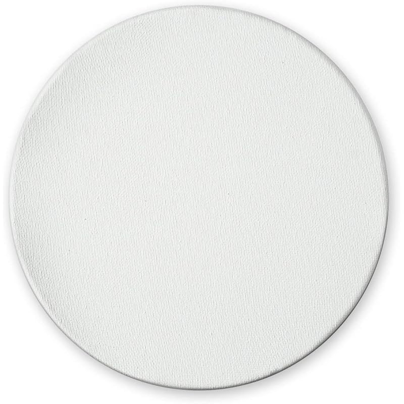 Variety Canvas Round Pre Stretched Canvas 10Oz Primed Pack Of 2 (4 ) 4 белый