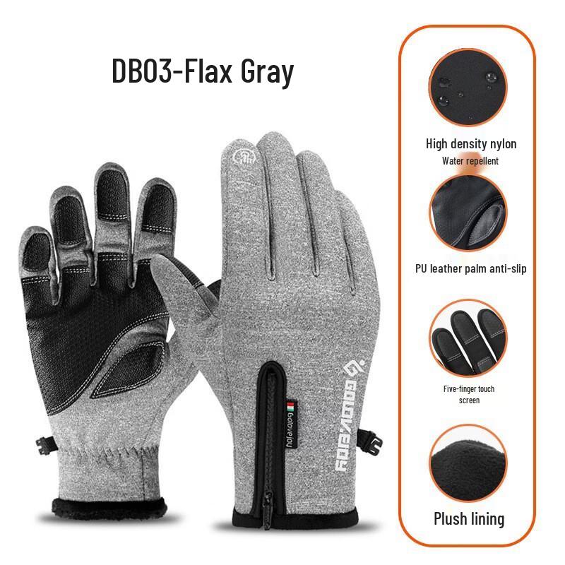 Winter Fleece-Lined Touchscreen Outdoor Gloves