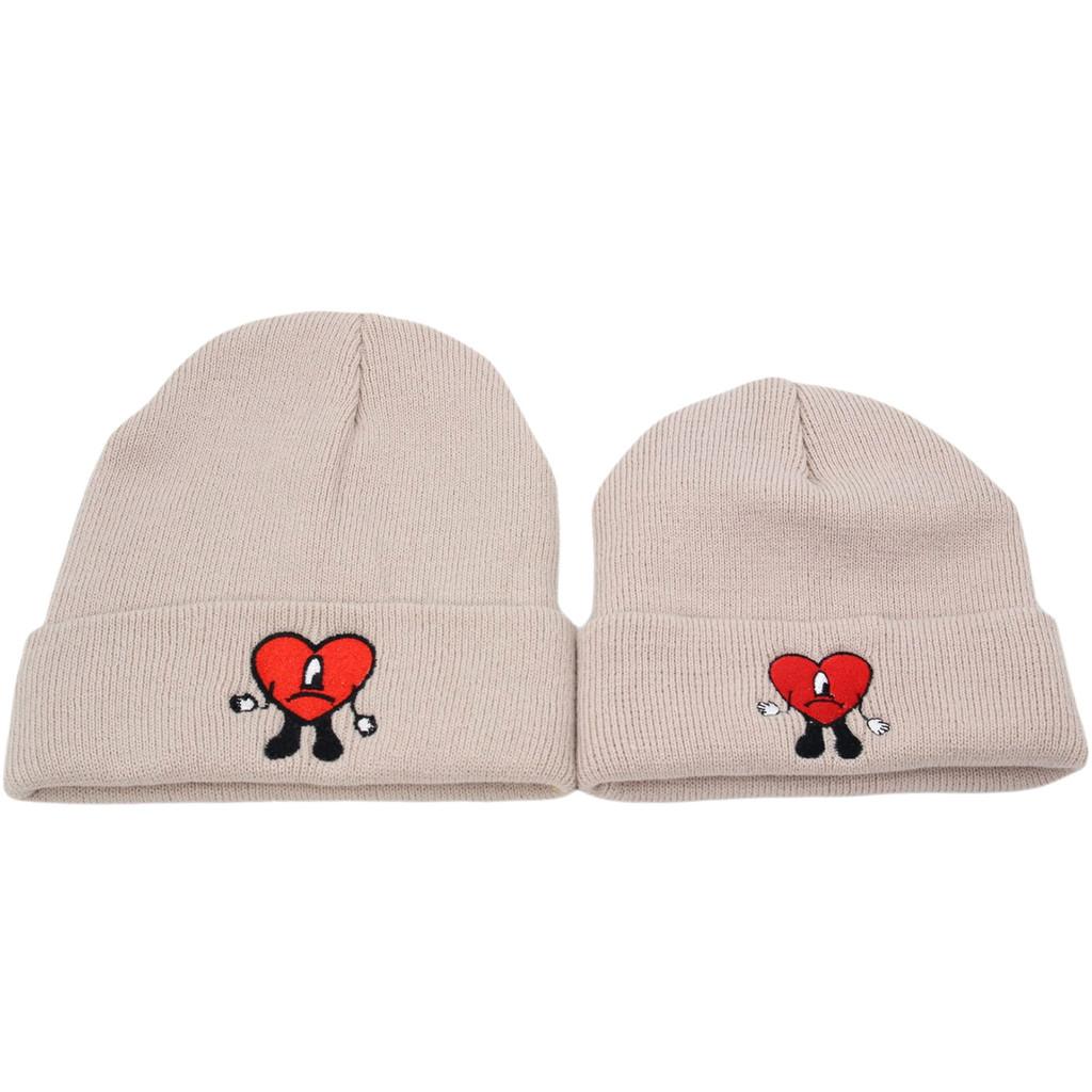 Bad Bunny Winter Knit Cap For Children And Adults Windproof Insulated Beanie With Round Crown