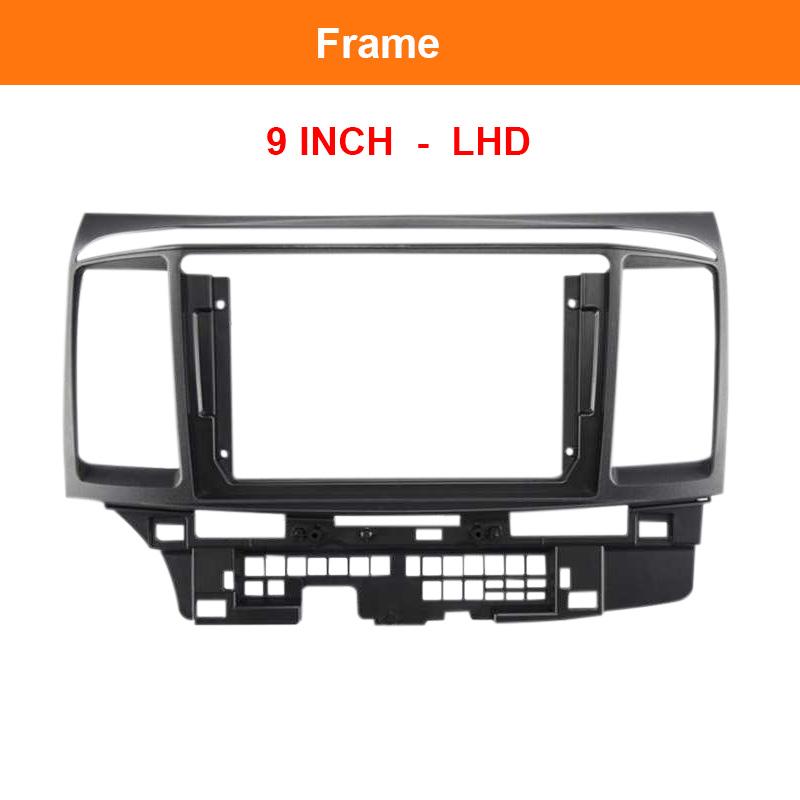 9/10 Inch Car Radio Fascia Stereo Android GPS Multimedia Radio Panel Dashboard Frame Kit For Mitsubishi LANCER/FORTIS 2010-2017 LANCER C 9IN LHD
