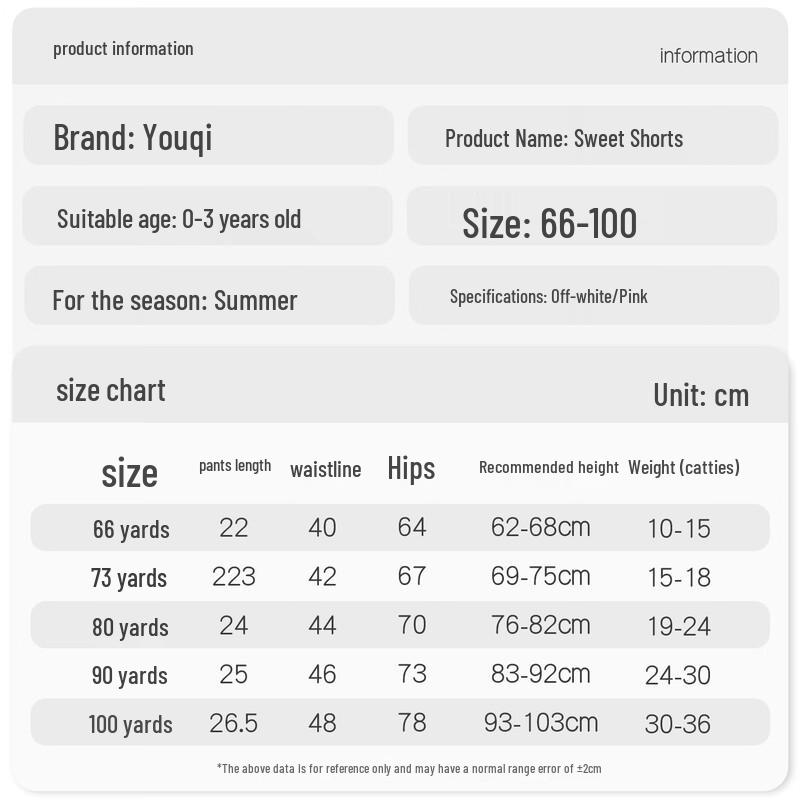 Youqi Baby Girls Summer Thin Cotton Shorts