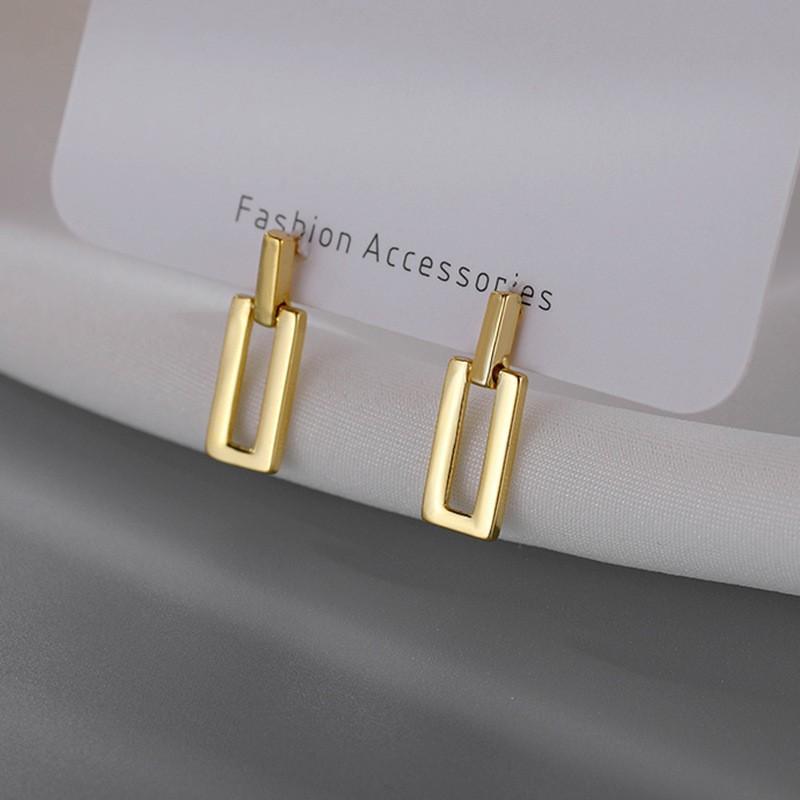 Metal Irregular Earrings European and American Retro Temperament Versatile Earrings Earrings