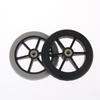 6 Inch Rubber Wheels Smooth Flexible Heavy Duty Wheelchair Front Castor Solid Shopping Cart Wheel Wheelchair Replacement