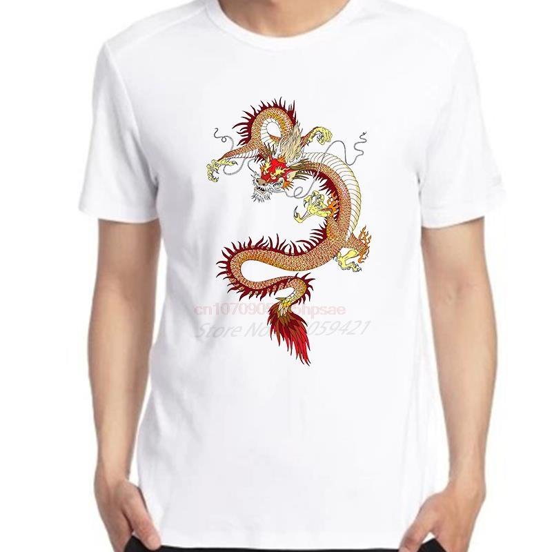 Harajuku Dragon Tattoo Cotton Tee Big Size Short Sleeve Fashion Graphic Tshirt For Unisex And Unisex