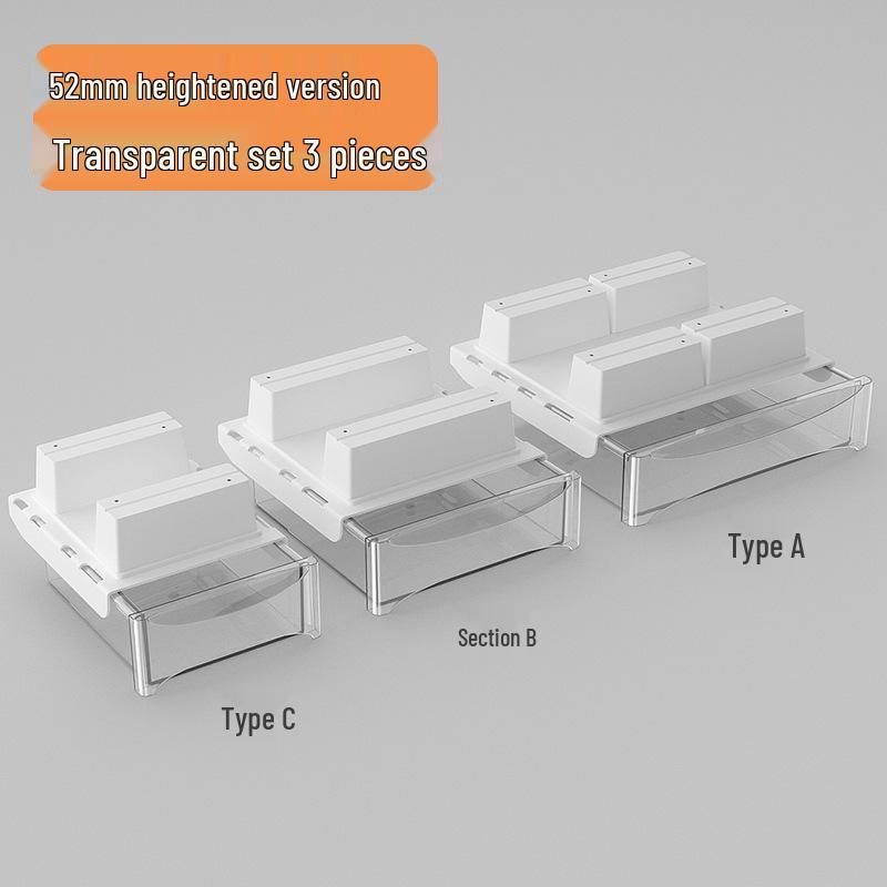 Adjustable Under-Desk Drawer: No Nails, No Drilling, Invisible Storage for Home or Office