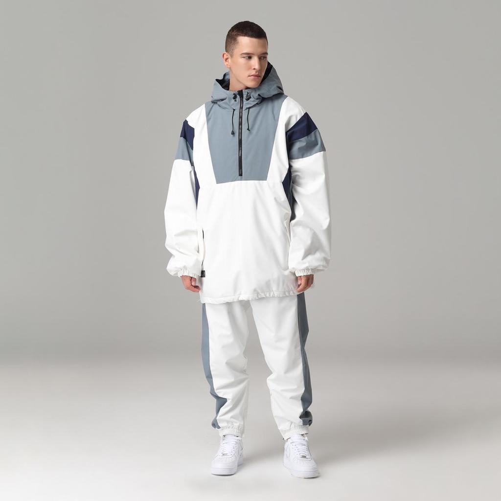 Unisex Hip Hop Style Waterproof & Windproof Snowboard Suit Set