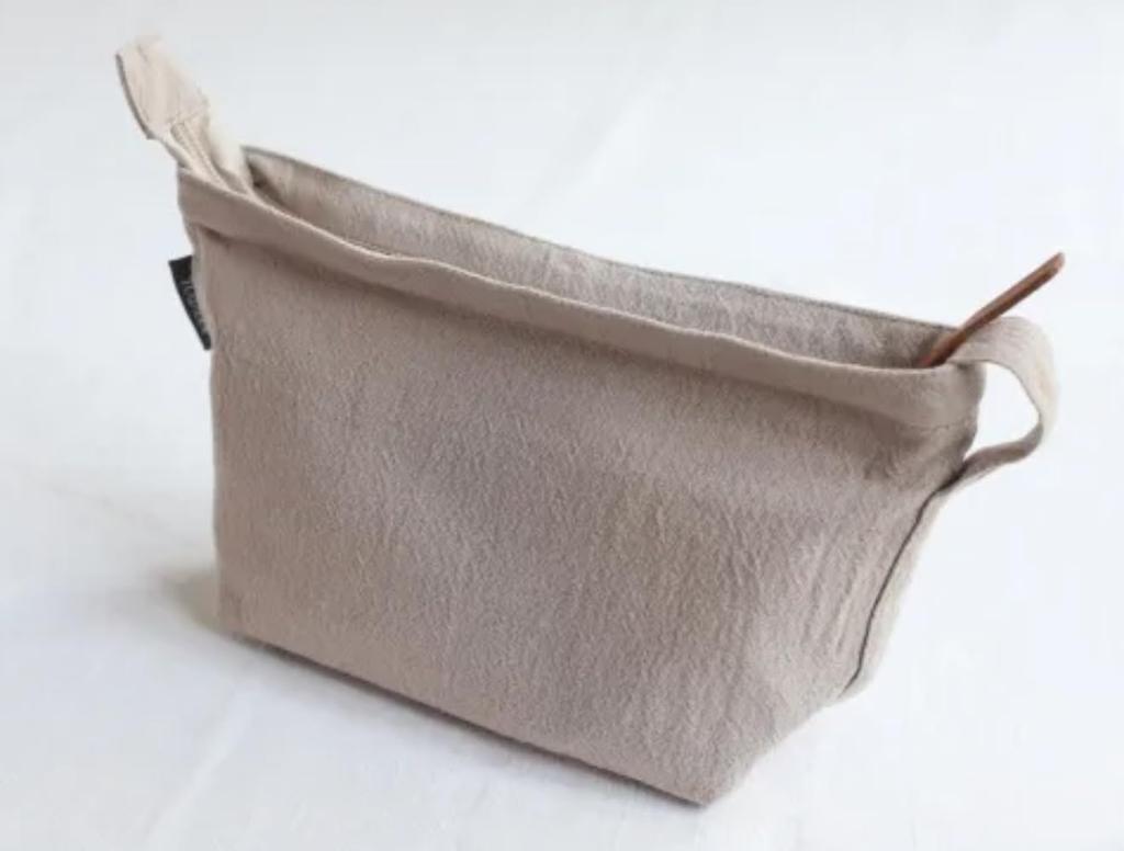 Duplus Atelier Nui Washed Cotton Pouch Light Gray L 326024-15