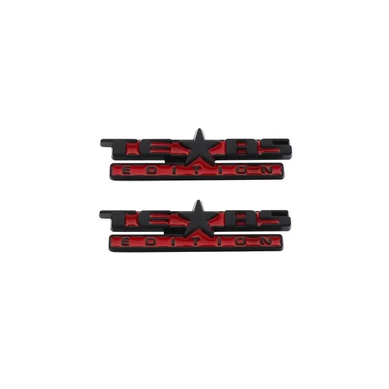 2pcs Premium Texas Edition car Engine Fender trunk Tail Decal Emblem Badge Sticker for American US SUV Off Road Car