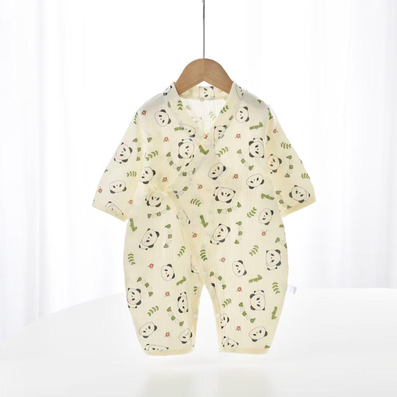 

Newborn Summer Gauze Onesie with Belly Protector 80cm (Suggest: 20-24 lbs)