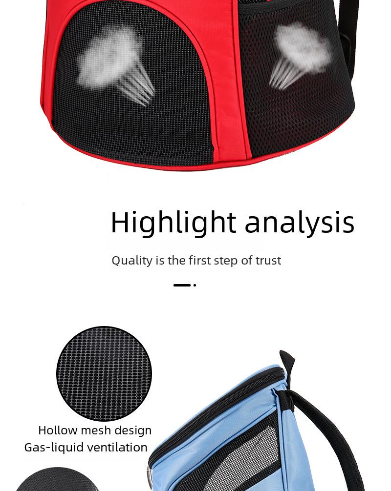 Faltbarer Haustierrucksack für Katzen und Hunde