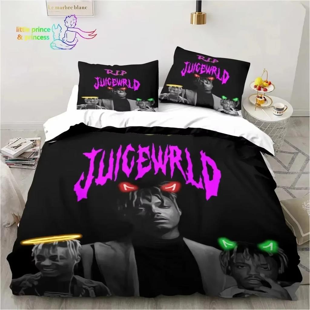 Rap Singer Juice Wrld 3D NEW Duvet Cover Pillowcase Bedding Set Adult Boy Girl Bedroom Decoration Children Single Double Large