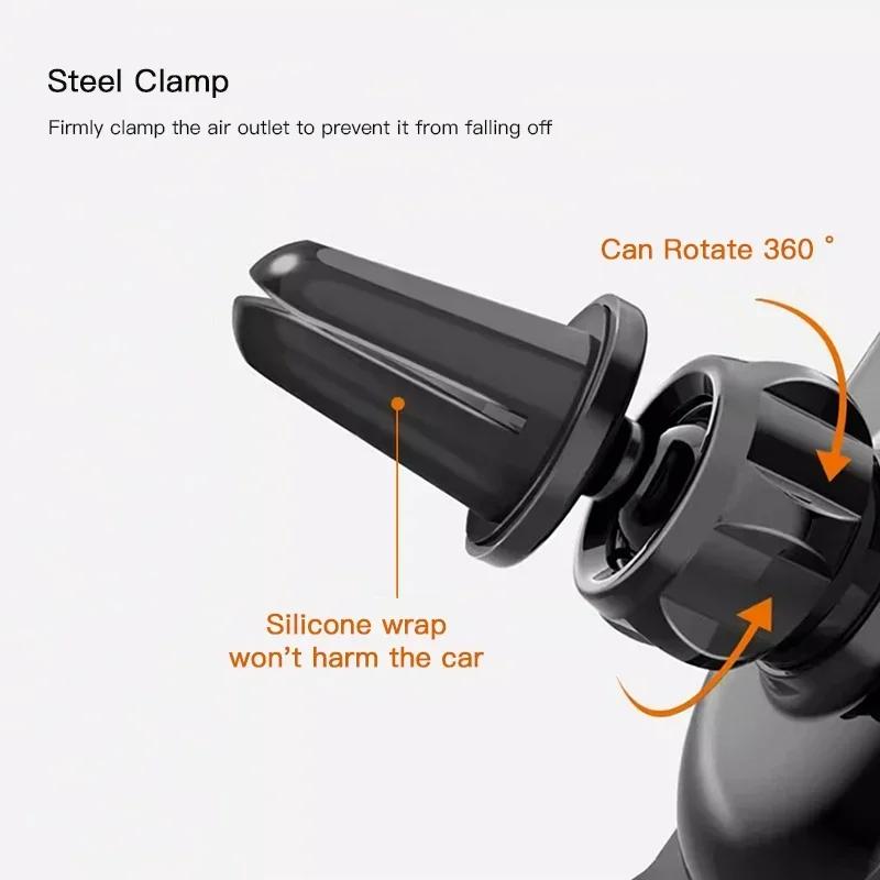lmn1 ·Car Phone Holder Auto Air Outlet Clip GPS Stand Accessories For VW GTI Rline Golf 6 7 Passat CC Polo Tiguan Arteon Touareg Cadd