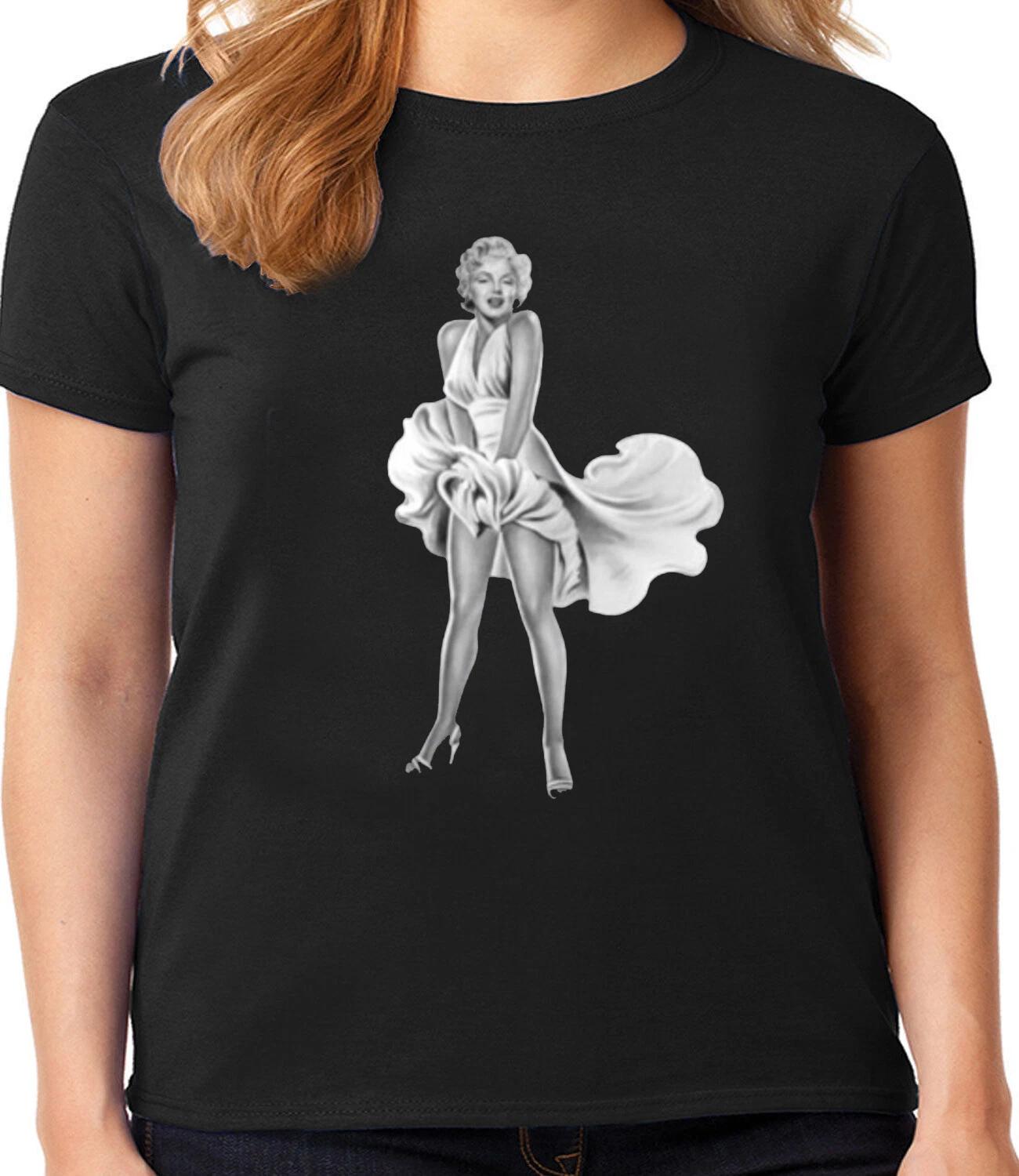 Ladies Graphic Tee Shirt - Marilyn Monroe T-shirt Clothing Apparel Gifts S