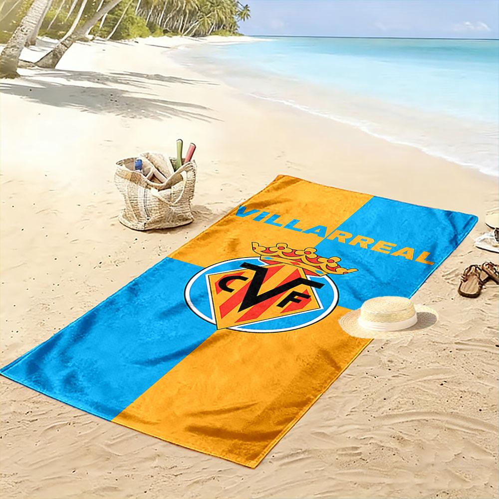 Villarreal Logo Beach Towel Beach Towel Quick-drying for Travel Outdoor Sports Jogging Beach and Swimming