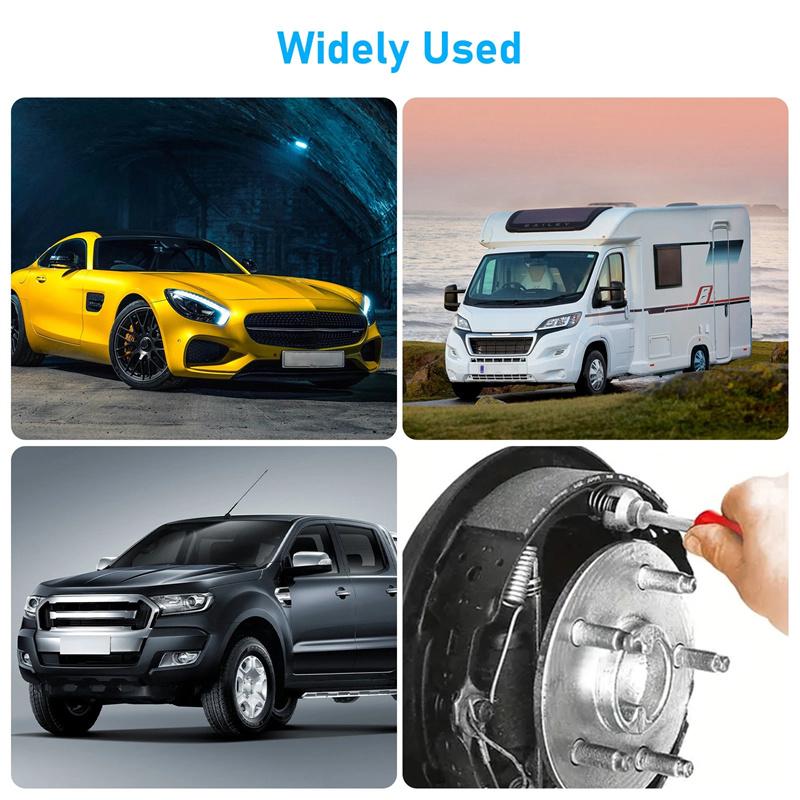 2 Pcs Metal Brake Caliper Spring Tool With Spring Hook Wrench - Heavy-Duty Automotive Repair Tool For Precise Brake Adjustment