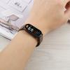 Für Xiaomi Smart Band 9/8 Faltbares Magnetisches Schwarzes Schnallen Mikrofaserleder Uhrenarmband