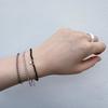 14K Black Clover Natural Stone Spinel Bead Bracelet