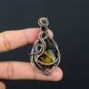 Pietersite drahokam čistý medený drôt zabalené ručne prívesok šperky pre ňu