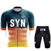 Herren Fahrradtrikot Shorts Set Schnelltrocknend Kurzarm Radsportbekleidung Rennrad Mountainbike