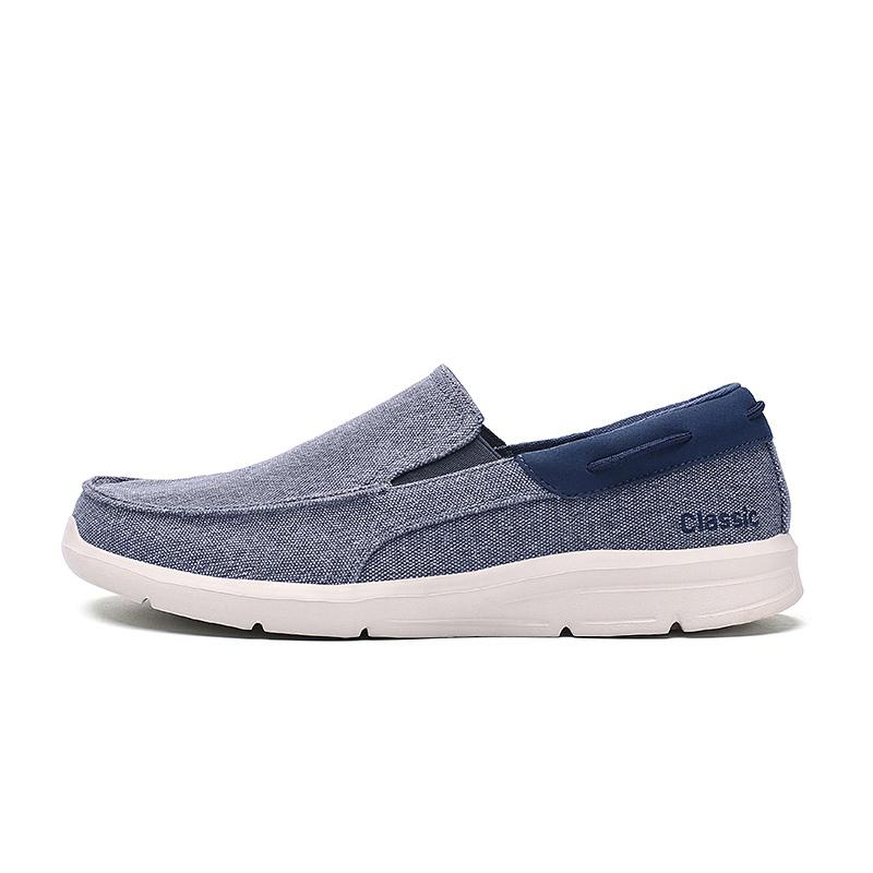 New Summer Breathable Canvas Shoes Men Loafers Slip On Sneakers Fashion Casual Men Shoes Lightweight Flats Men Driving Zapato