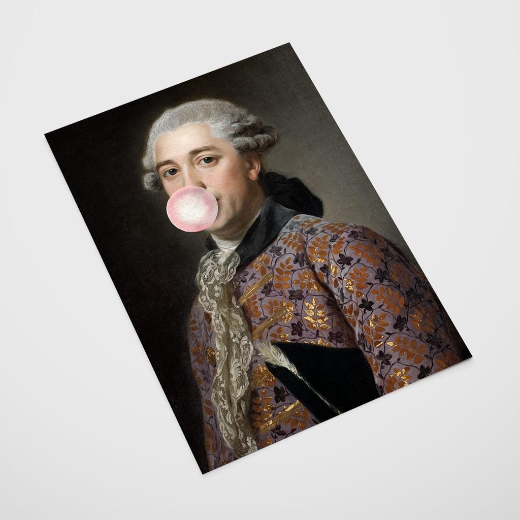 Poster Gentleman with Balloon Portrait