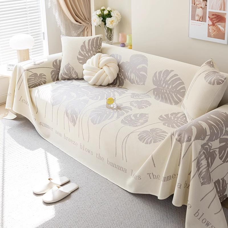 Summer Sofa Towel Full Cover Cloth Ins Style One-Piece Sofa Cushion Non-Stick Wool Summer Ice Silk Sofa Cover Towel