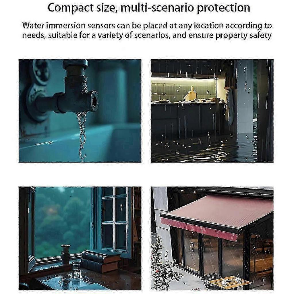Zigbee Smart Rain Sensor for Outdoor Wireless Rain Detection Waterproof, Zigbee Hub Required,Linka SZRH A-W