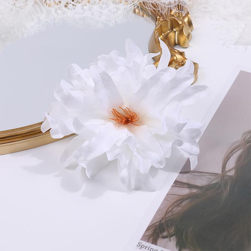 3/5/10Pcs Dahlia Artificial Silk Flowers Heads For Wedding Home Decoration DIY Wreath Gift Box Scrapbooking Craft Fake Flower